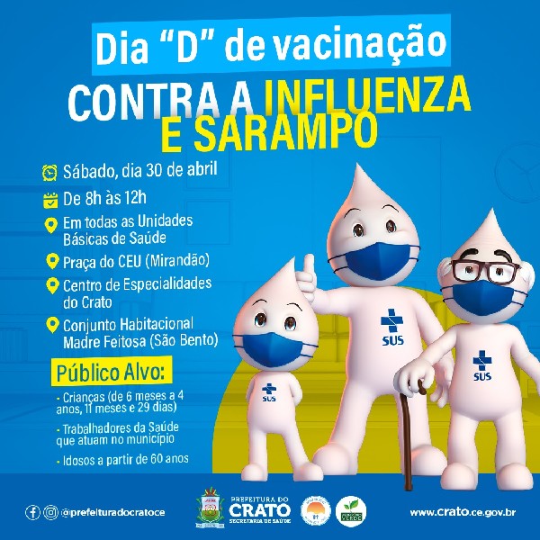 Prefeitura realiza Dia D de vacinação da Gripe e Sarampo neste sábado (30)  – Portal da Prefeitura de Uberlândia